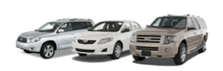 Three different vehicle options available for rent